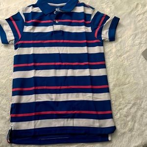 J Khaki Polo Striped Shirt